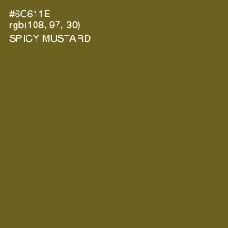 #6C611E - Spicy Mustard Color Image